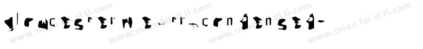 gloucesterm extracondensed字体转换